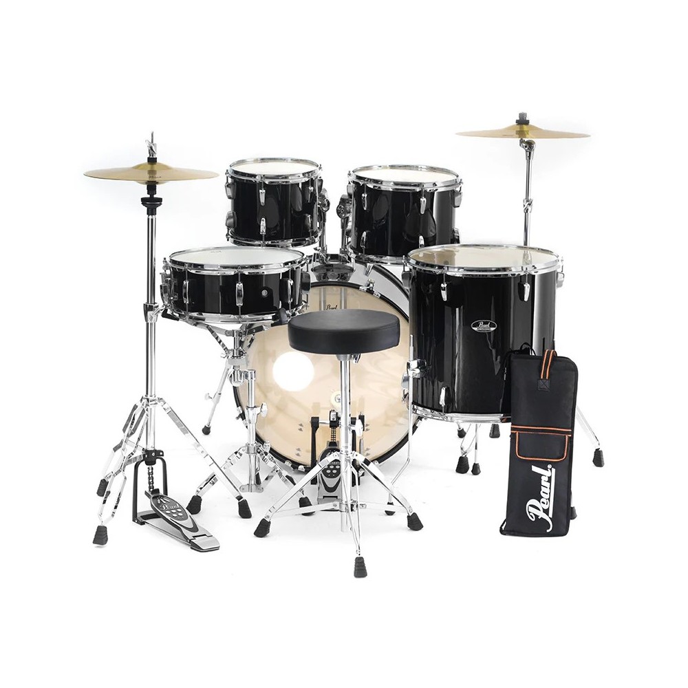 Bateria Pearl Bombo 20" De 5 Cuerpos Roadshow Color Jet Black RS505C/C 31