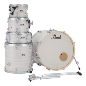 Bateria Bombo 20" Pearl Export 5 Cuerpos Color Slipstream White EXX705PN/C 777