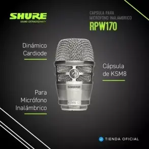 Capsula Para Microfono Inalambrico KSM8 Shure RPW170