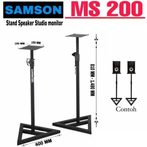 Soportes (par) de monitor de estudio c/aislamiento Samson MS200