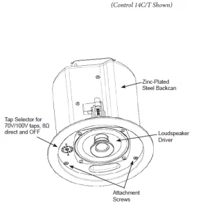 Parlantes de Instalacion JBL CONTROL 14 C/T 25W 70-100v 4"