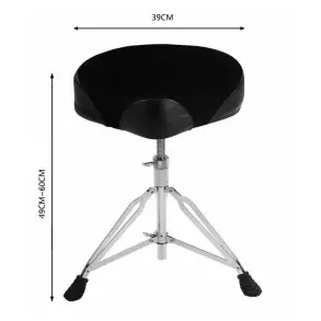 Banqueta de Bateria Nux NDT-3 Regulable en altura de 45 a 60 cm