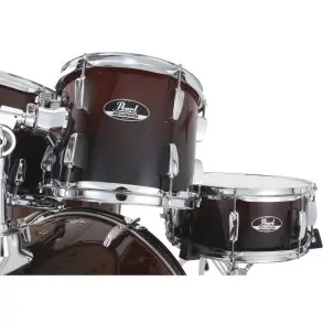 Bateria Pearl Roadshow 5 Cuerpos Bombo 22 Fierros + Platillos Garnet Fade