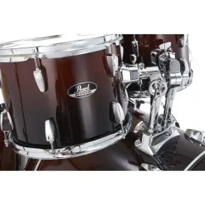 Bateria Pearl Roadshow 5 Cuerpos Bombo 22 Fierros + Platillos Garnet Fade