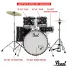 Bateria Pearl Roadshow 5 Cuerpos Bombo 22 Fierros + Platillos White