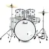 Bateria Pearl Roadshow 5 Cuerpos Bombo 22 Fierros + Platillos White