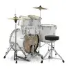 Bateria Pearl Roadshow 5 Cuerpos Bombo 22 Fierros + Platillos White