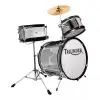 Bateria 3 Cuerpos Bombo 12 con Banqueta Color Gris Sparkle