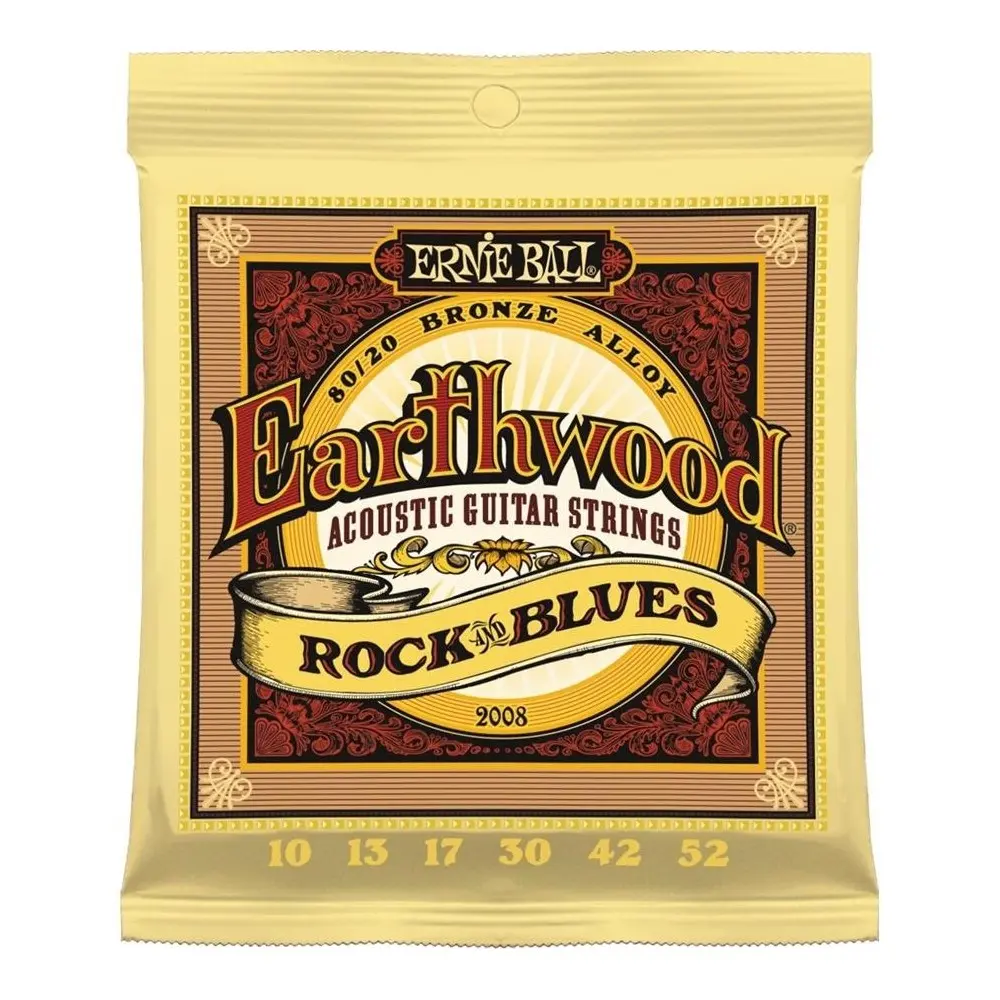 Encordado Para Guitarra Acustica Ernie Ball 010 Earthwood P02008