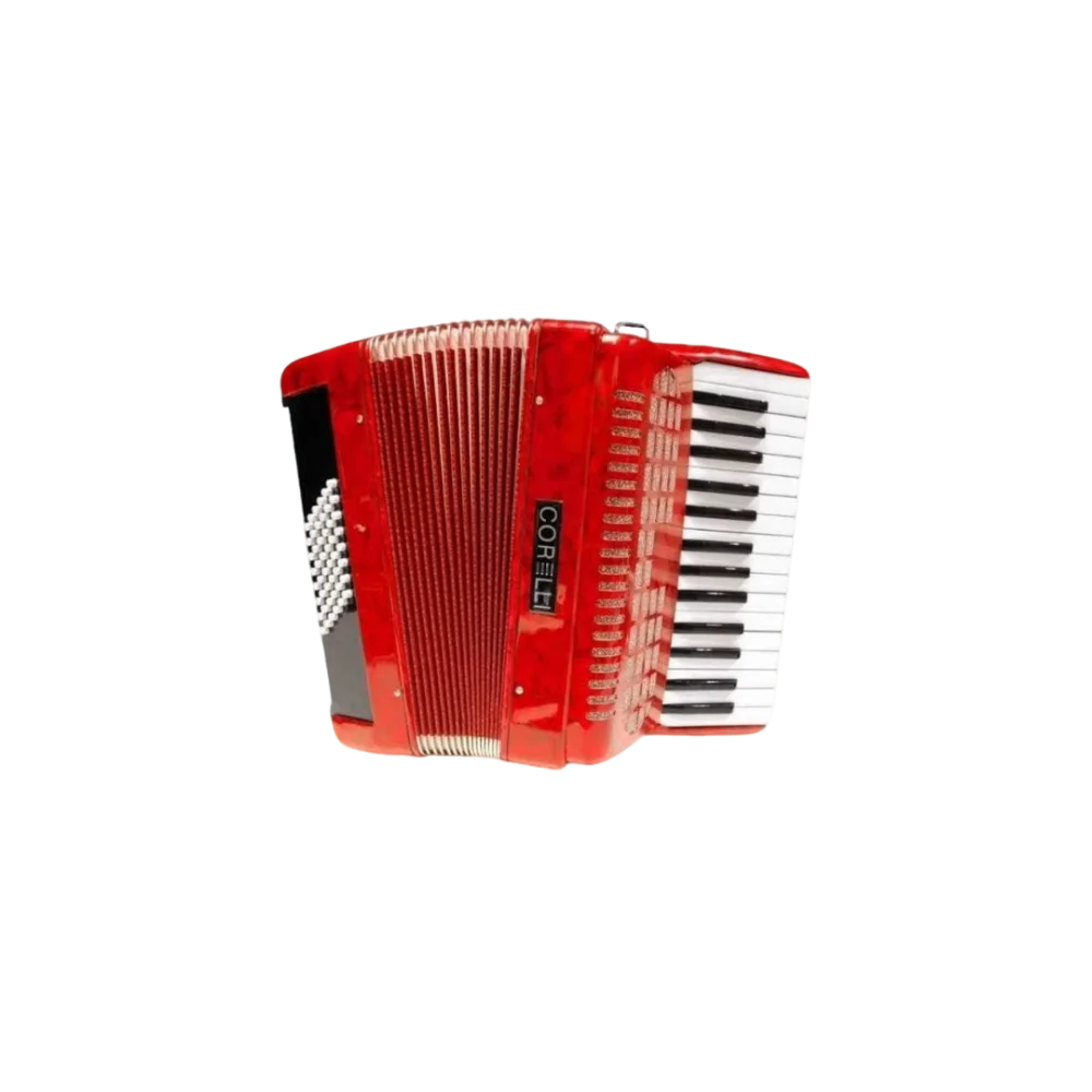 Acordeon A Botones Corelli 30 Teclas Rojo 48 Bajos HC3048(A) RD