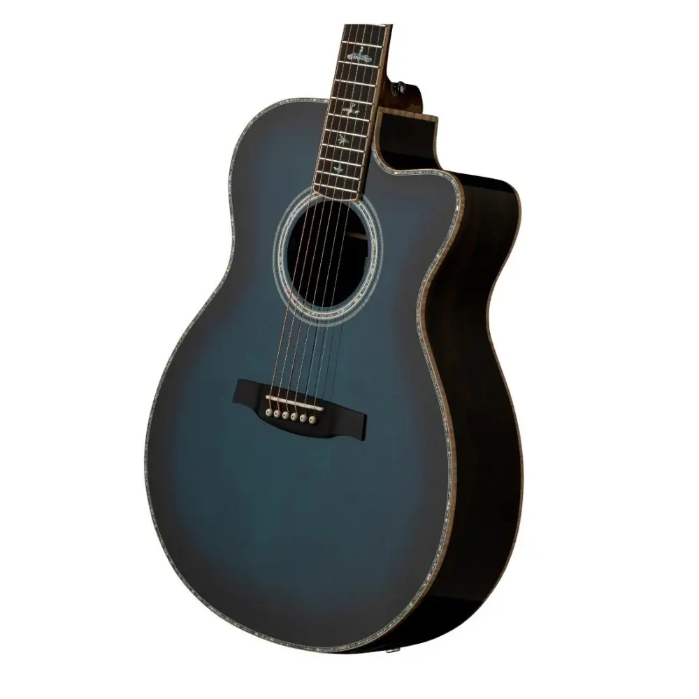 Guitarra Electroacustica SE AE60E | Tapa Abeto Stika Macisa | Aros Ciricote | Mic Fishman | Funda | Cobalt Blue Burst