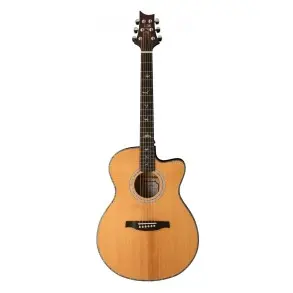 Guitarra Electroacustica SE AE50E | Tapa Abeto Stika Macisa | Fondo Maple Flamed | Mic Fishman | Funda | Aros color Black Gold