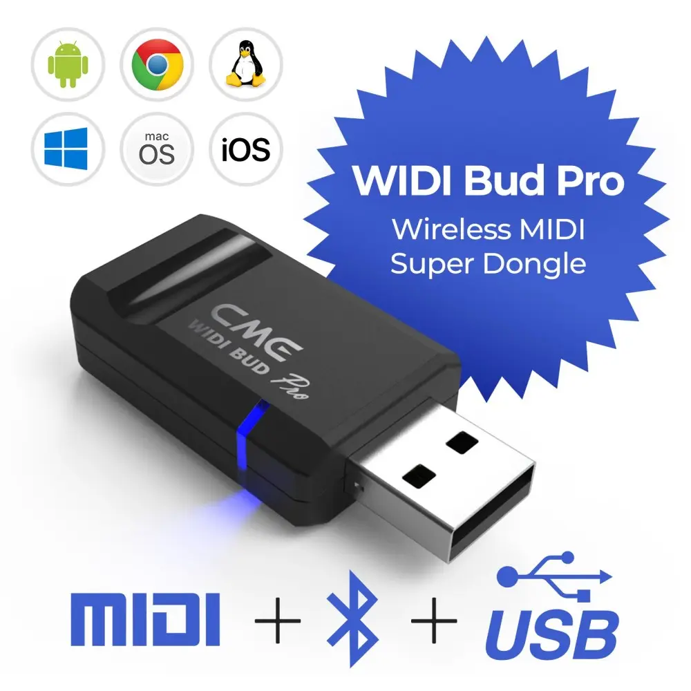 Interfaz USB Midi Bluetooth Cme WIDIBUDPRO