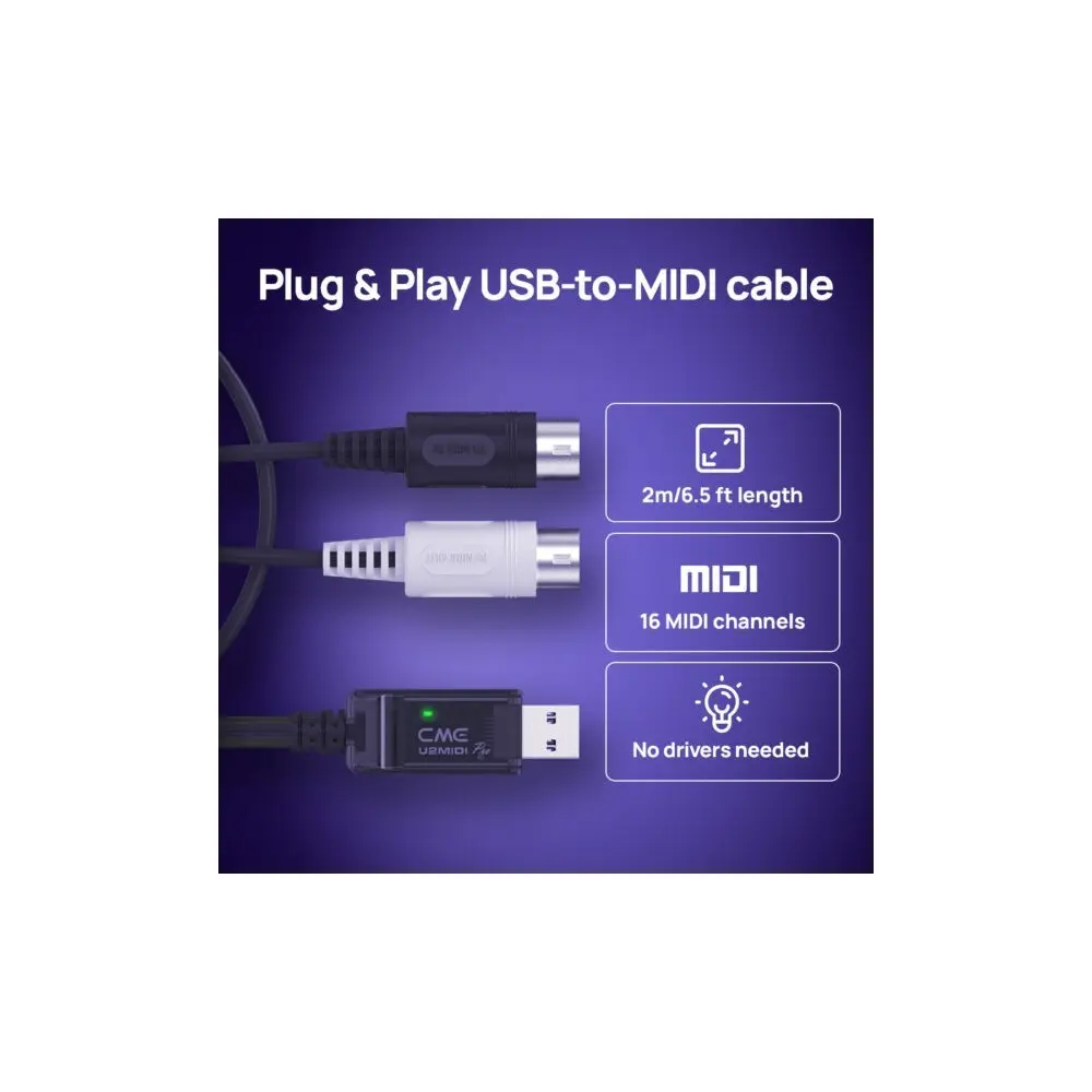 Cable USB Midi Cme U2MIDIPRO