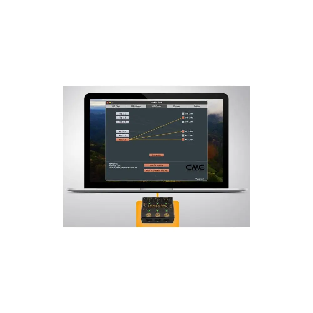 Interfaz USB Midi Cme U6MIDIPRO