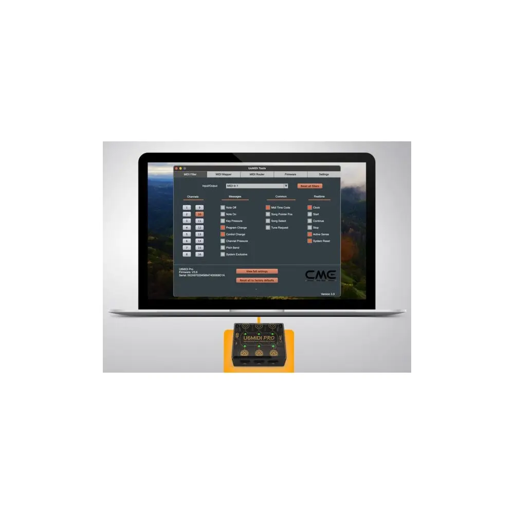 Interfaz USB Midi Cme U6MIDIPRO