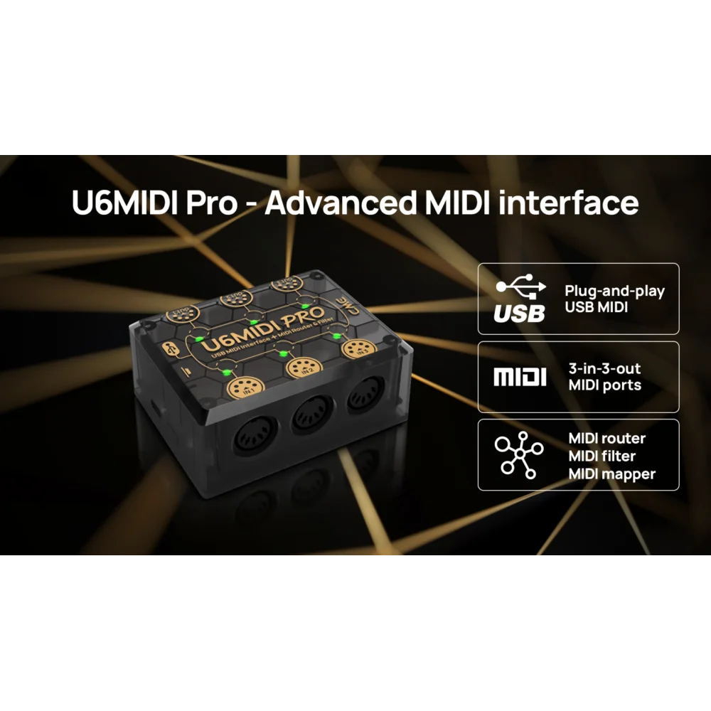 Interfaz USB Midi Cme U6MIDIPRO