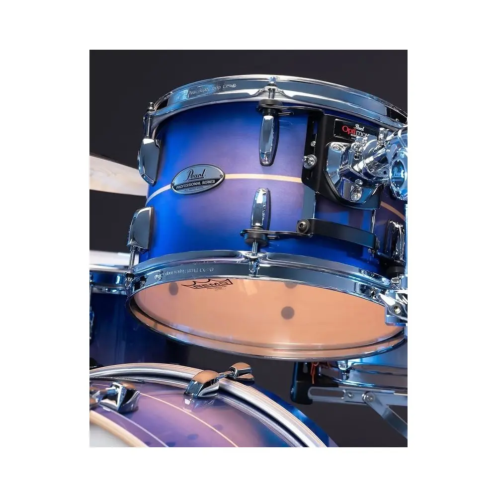 Bateria Pearl Professional Series 3 Cuerpos Bombo 22 Color Royal Blue Burst