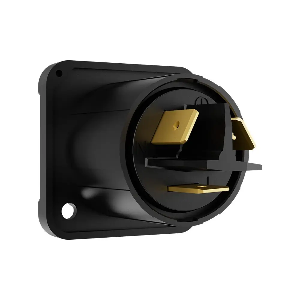 Seetronic SAC3FPX-67 Conector powercon OUT para chasis p/ intemperie (norma IP67)