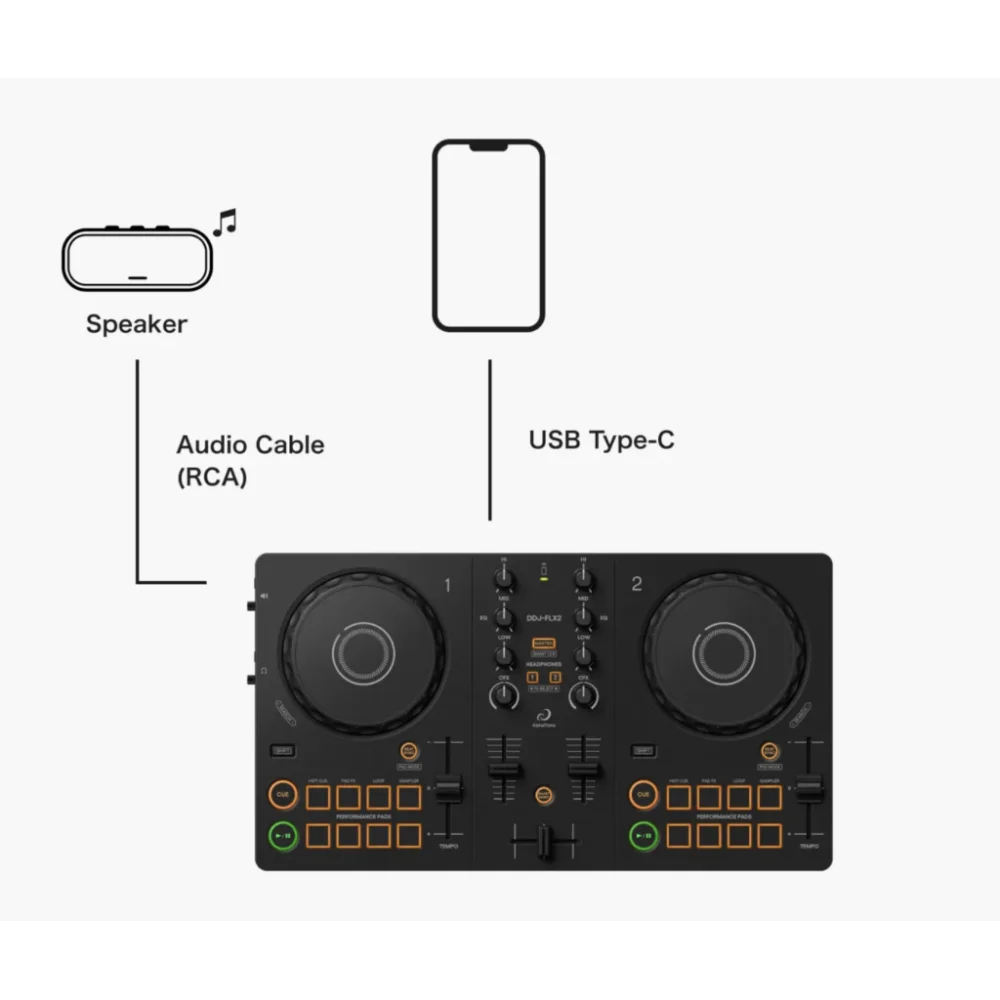Pioneer DDJ-FLX2 Controlador Dj 2 Canales usb con bluetooth