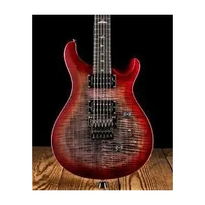 Guitarra Electrica PRS SE Custom 24 Quilt Package Color Charcoal Cherry Burst