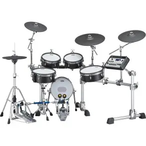 Bateria Electronica Yamaha DTX10K-MBF Parches Mesh 5 Cuerpos Madera
