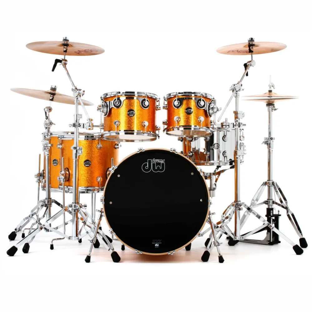 Bateria Acustica Bombo 22" DW DRPF1822GS Color Gold Sparkle