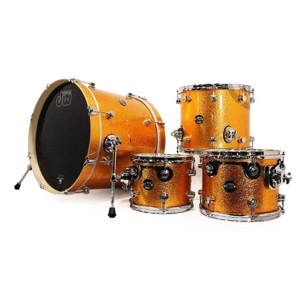 Bateria Acustica Bombo 22" DW DRPF1822GS Color Gold Sparkle