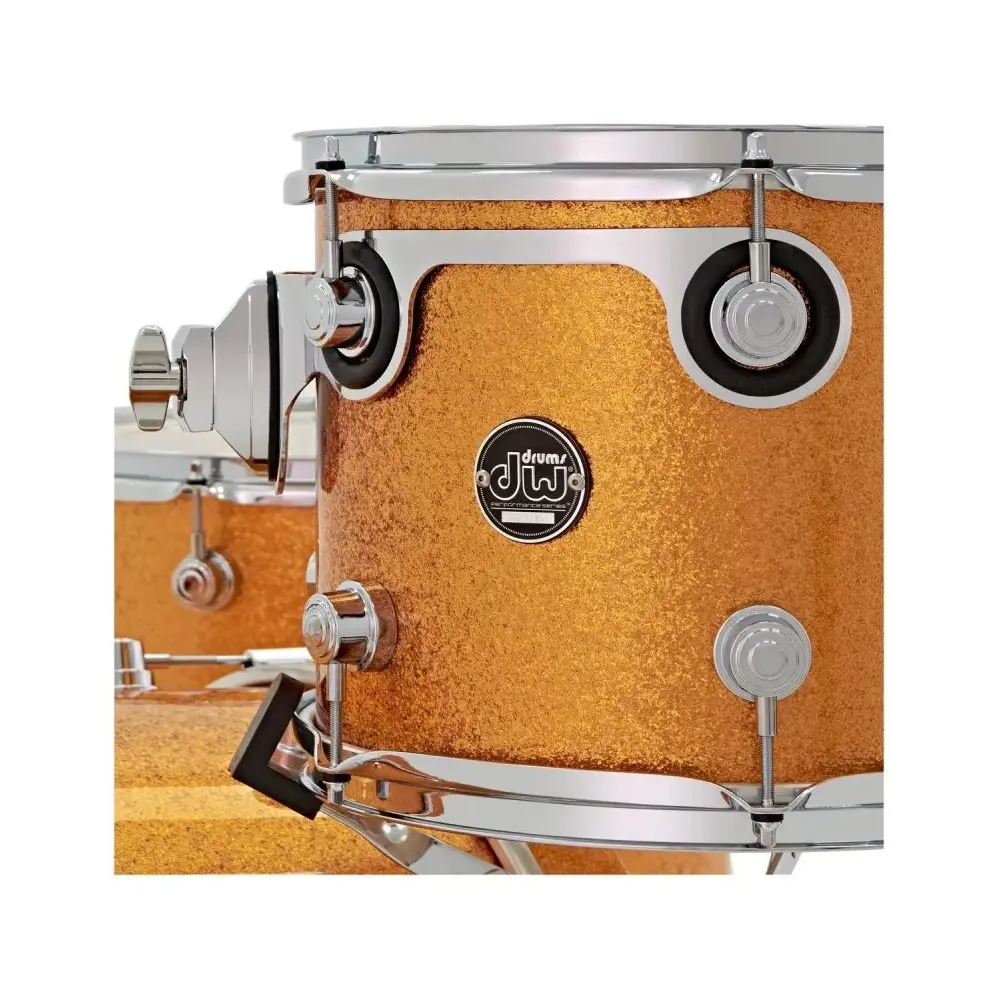 Bateria Acustica Bombo 22" DW DRPF1822GS Color Gold Sparkle