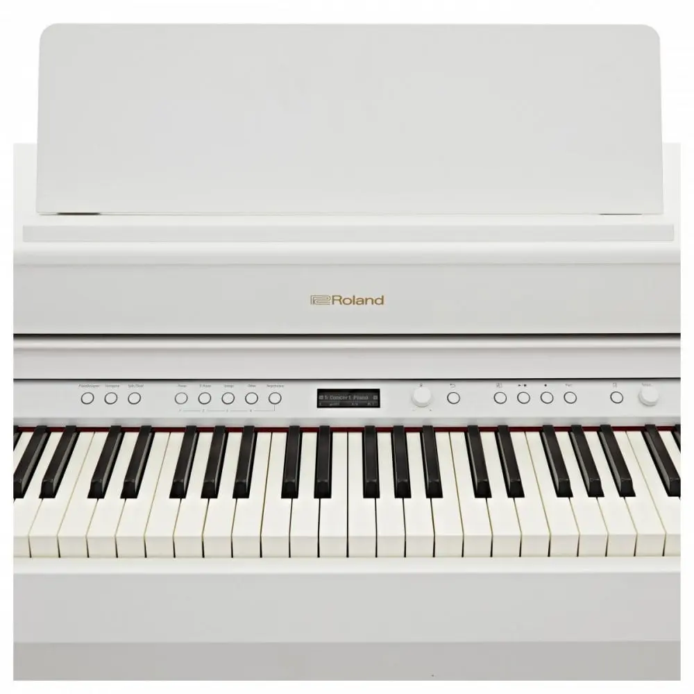 Piano Digital Con Mueble Roland White Hp702 Bluetooth 88 Teclas