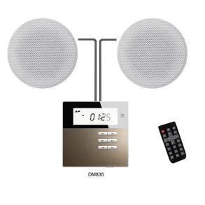 Kit Parlantes de Techo 4" Yamaha y Potencia Digital Con USB SD y Bluetooth