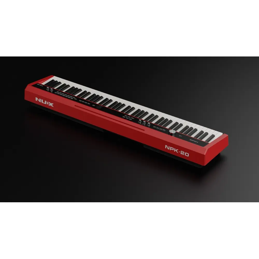 Piano Digital Nux De 88 Teclas NPK-20 Bluetooth Color Rojo