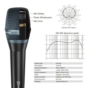 Microfono Dinamico Cardioide Relacart SM300