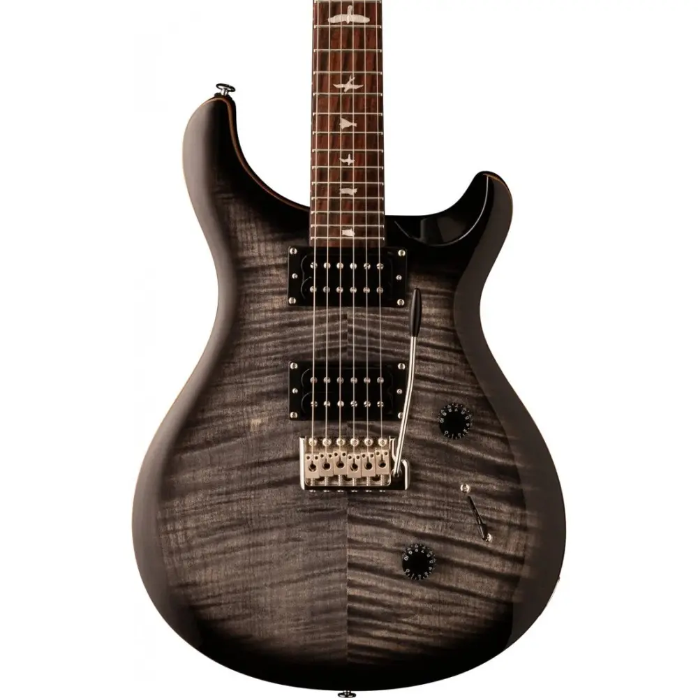 Guitarra Electrica SE Custom 24 Con Funda Color Charcoal Cherry Burst