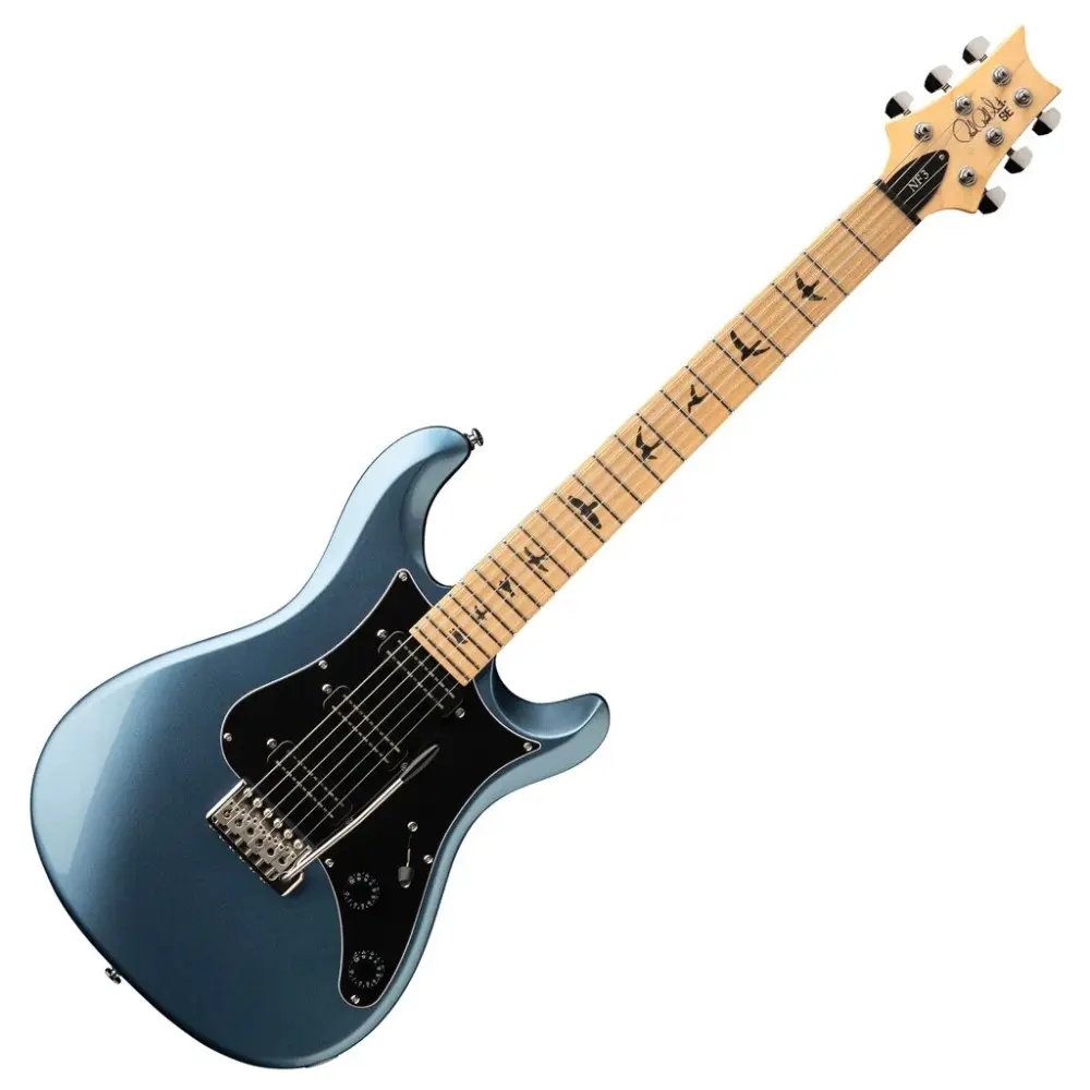 Guitarra Electrica con Funda Color Ice Blue Metallic PRS NF3MIM