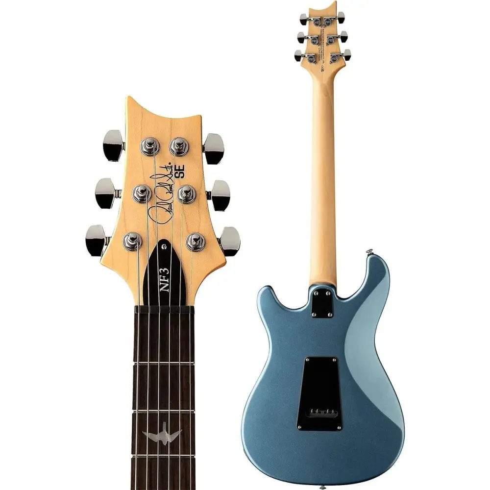 Guitarra Electrica con Funda Color Ice Blue Metallic PRS NF3RIM