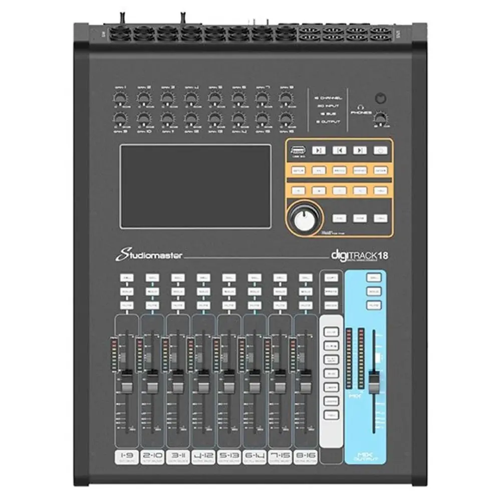 Mixer Digital 16 Canales Studiomaster DIGITRACK18