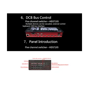 Switcher Video HDMI 5 Canales Devicewell HDS7105