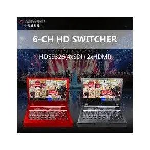 Switcher Video HDMI 6 Canales con Monitor Devicewell HDS9326