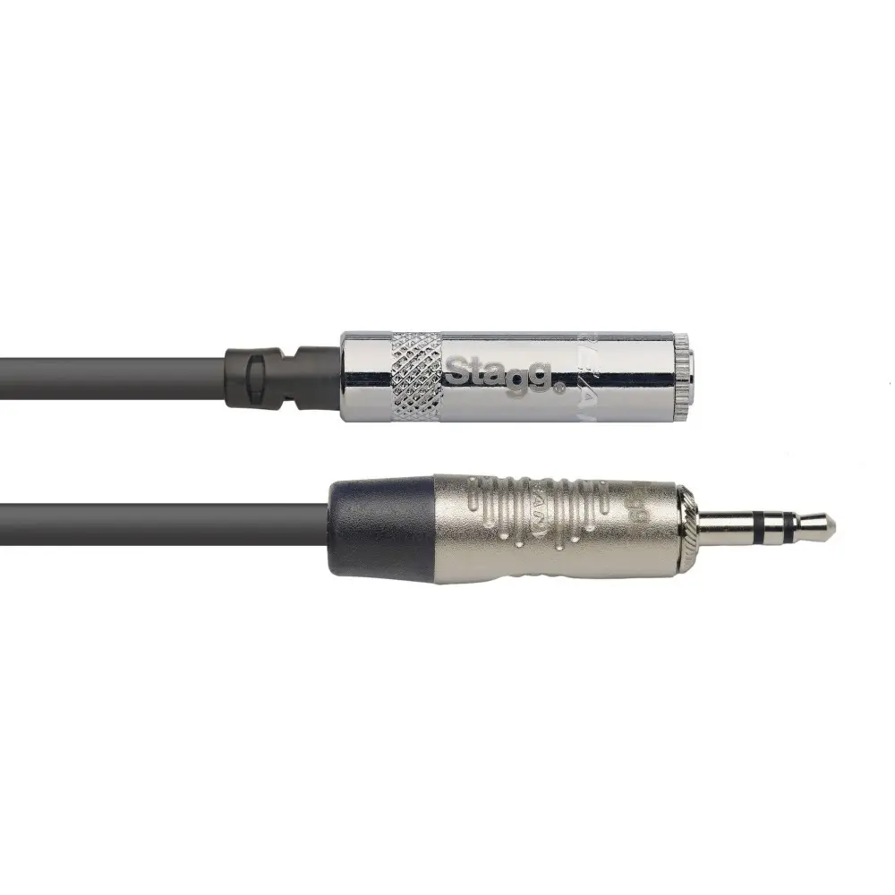 Cable Plug Stereo Prolongador 3 Metros Stagg NAC3MPSMJSR