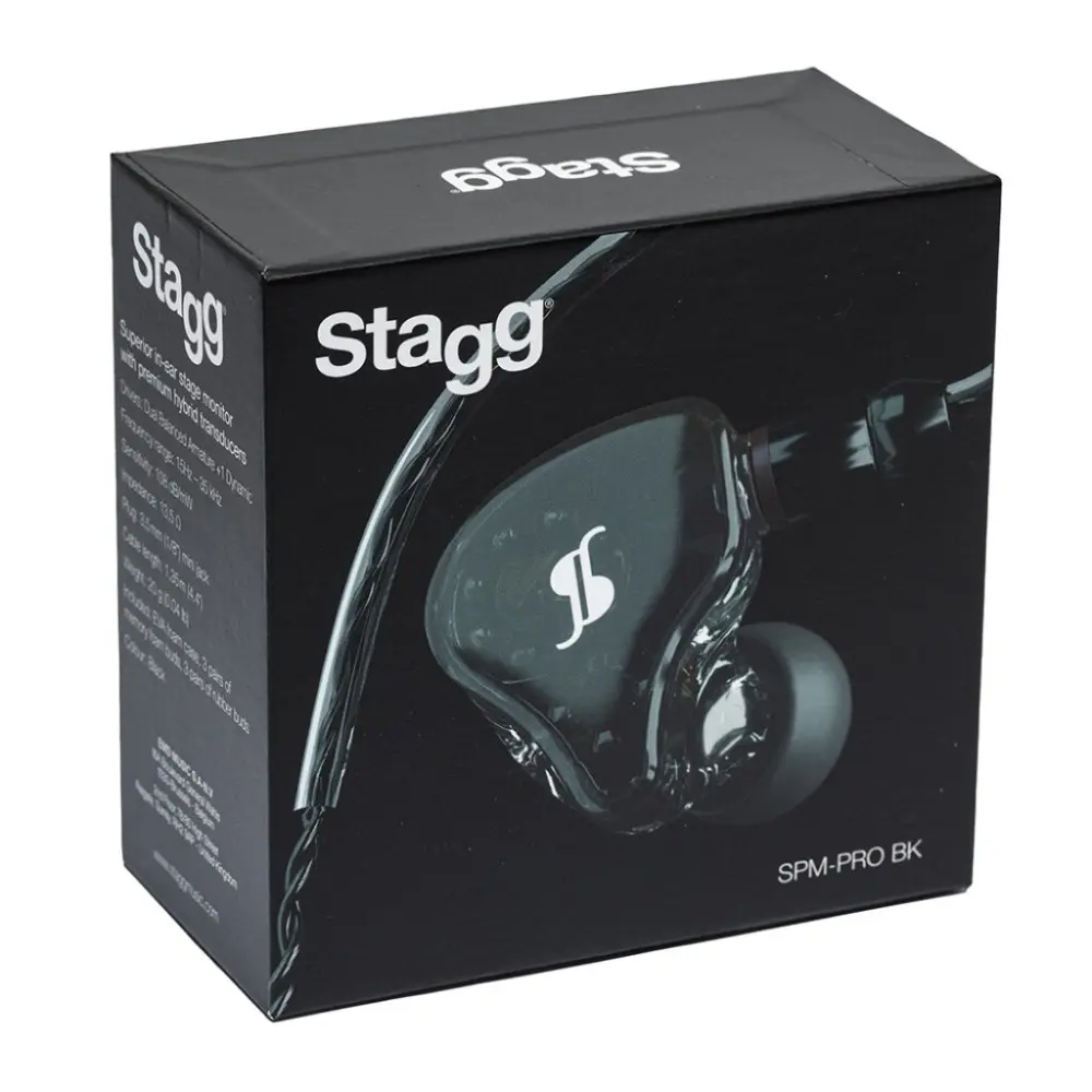 Auriculares In ear 3 Vias Serie Pro Stagg SPMPRO Negro