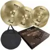 Set Platillos Pearl BRD-1 Hi-Hat de 14", Crash de 16", Ride de 20" con funda