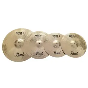 Set Platillos Pearl BRD-1 Hi-Hat de 14", Crash de 16", Ride de 20" con funda