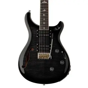 Guitarra Electrica SE Custom 24 Semi Hollow Piezo Charcoal Burst