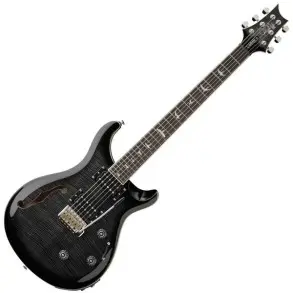 Guitarra Electrica SE Custom 24 Semi Hollow Piezo Charcoal Burst