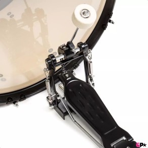 Bateria 5 Cuerpos Bombo 22 Fierros + Platillos Thunder Blanco