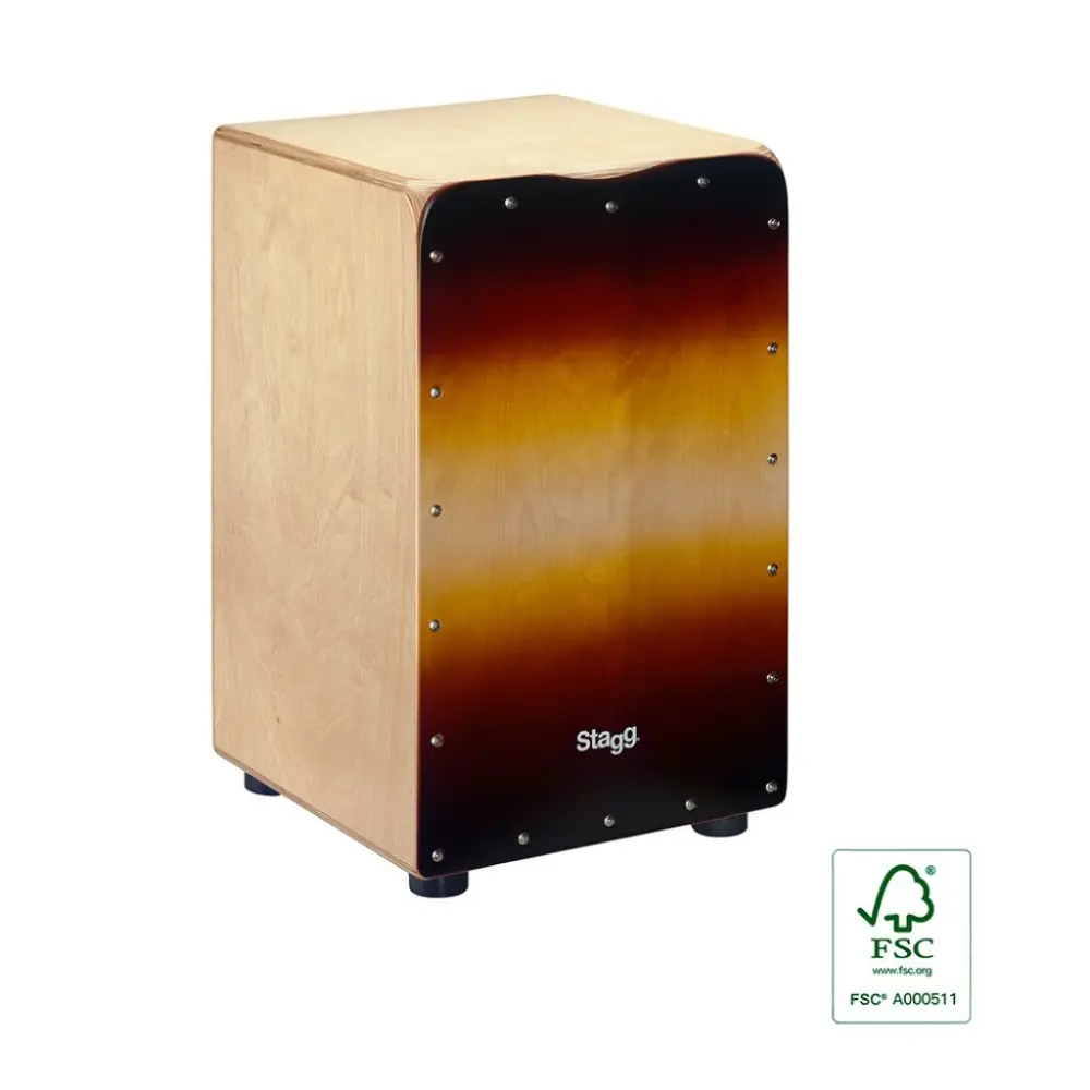 Cajón Flamenco Stagg Tapa Color Sunburst CAJ50MSB