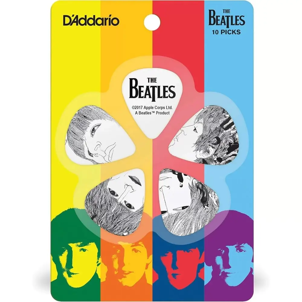 Pack de Puas Beatles Revolver 0,70 mm Thin Daddario Planet Waves 1CWH4-10B1