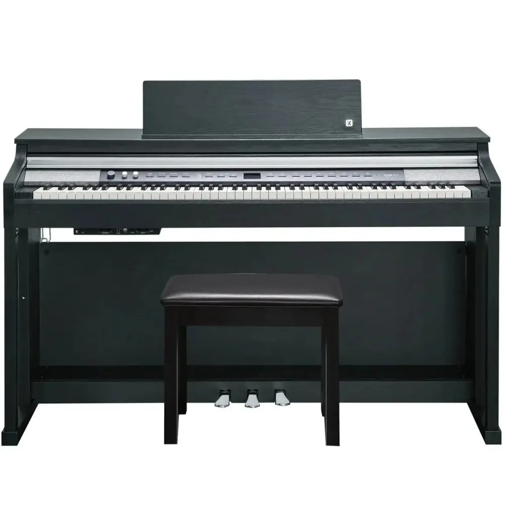 Piano Digital Kurzweil CUP P1 Color Negro Con Bluetooth + Mueble + Banqueta