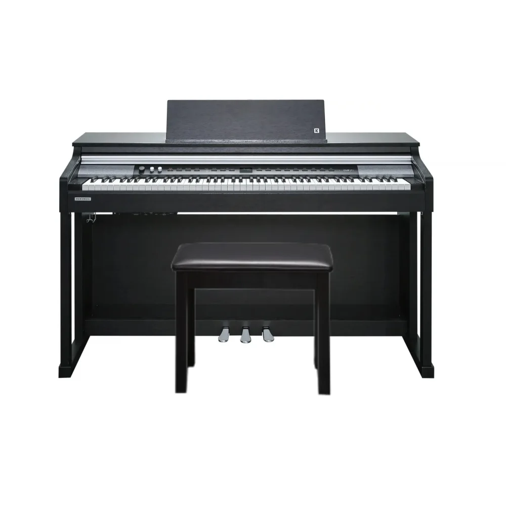 Piano Digital Kurzweil CUP P1 Color Marron Con Bluetooth + Mueble + Banqueta